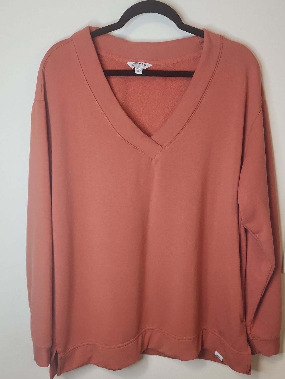 Orvis V Neck Relaxed Sweatshirt. Size XL